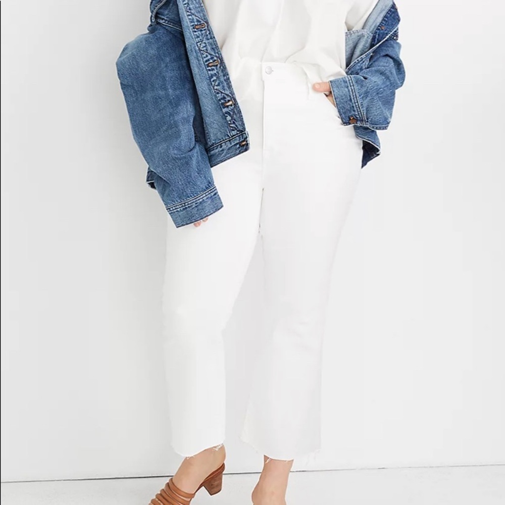 Madewell Cali Demi-Boot Jeans in Pure White